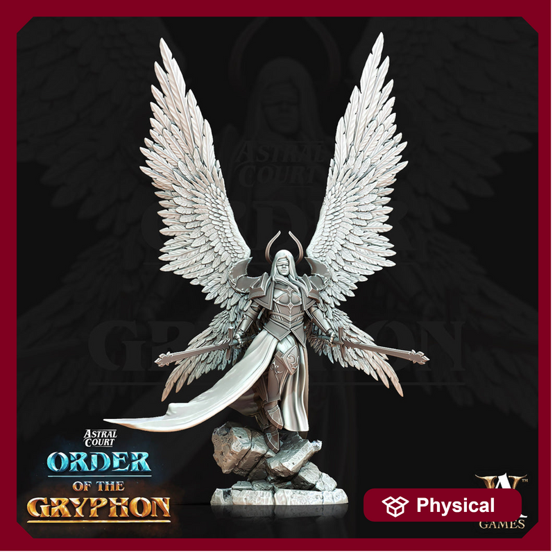 Female Celestial Angel, Solar, Deva | 28mm, 32mm, 75mm Scales | Dungeons and Dragons 5e figure | Pathfinder | Archvillain Games - Only-Games
