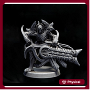 Sci-Fi Miniature Robot Infantry, H.R Giger Style | Base Diameter Sizes: 25mm,32mm, 50mm, 65mm,80mm | Resin Mini | Mini Monster Mayhem - Only-Games