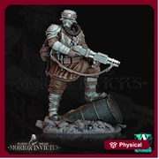 Sci-Fi Miniature Army Veterans |  28mm,32mm Scales | 54mm, 75mm TALL | Resin Mini | Morior Shocktrooper  | Archvillain Games - Only-Games