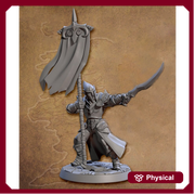 Elf Ranger Fighter Sharpshooter Bow | 28mm, 32mm, 54mm,75mm,100mm Scale Resin Miniature Dungeons and Dragons D&D Pathfinder | Artisan Guild - Only-Games