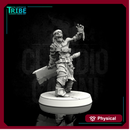 (0099) Male undead zombie warrior with cleaver