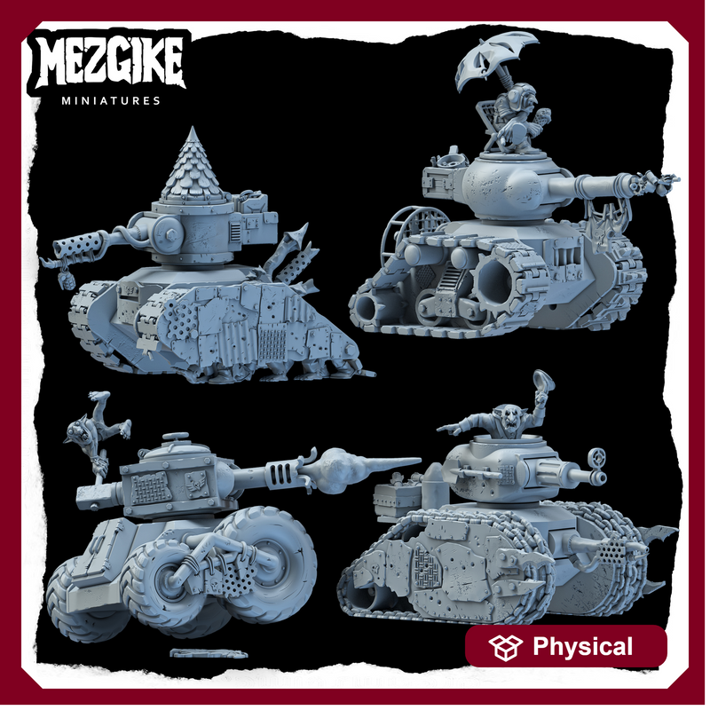 Runt tanks (4 multipart miniatures)