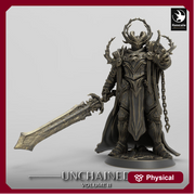 Oathbreaker Paladin, Fighter Battlemaster Great Sword PC / NPC, DnD 5e Unpainted Mini| 28mm, 32mm,54mm,75mm,100mm Scales |Dungeons & Dragons - Only-Games
