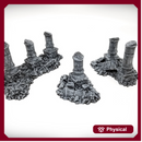 Ruined Column Starter Bundle B - Ruined Columns - Ancient Ruins