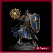 Holy Paladin Divine Judge Miniature | Corvane Magic Pose | PaintedOrNot Original Unpainted Mini | 5 Sizes - Only-Games