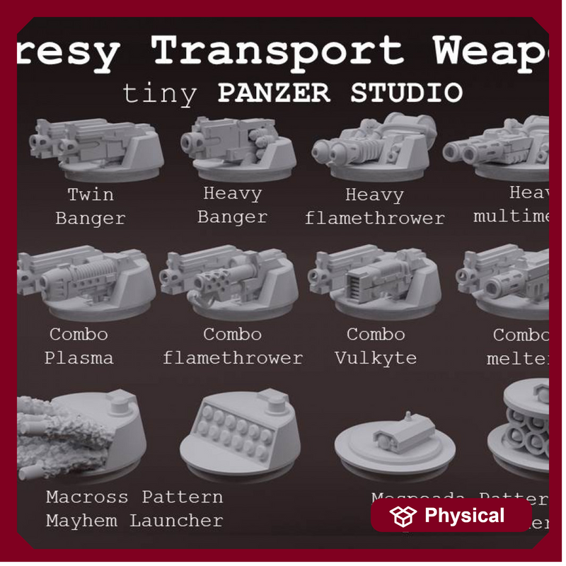 Heresy Transport Weapon Turrets (set of 3) - Only-Games