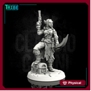 (0018) Female human elf fish tiefling pirate with gun