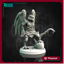 (0152) Female featherfolk birdman archer ranger with bow and arrows