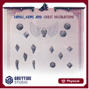 Fangs, gems and chest decorations PH