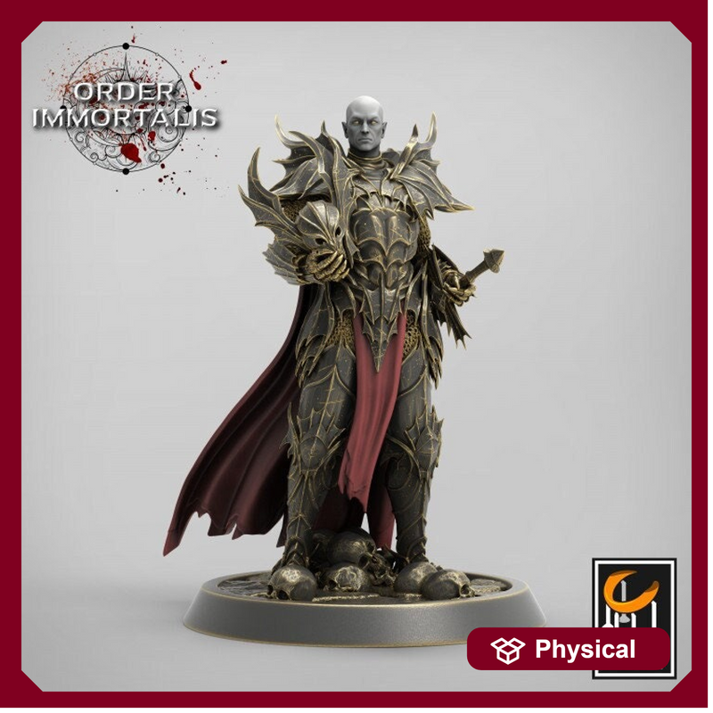 Oathbreaker Paladin, Chaos Knight, Vampire Knight Unpainted Miniature | 28mm, 32mm,75mm Scales | Dungeons and Dragons | Pathfinder | - Only-Games