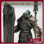 High Elf Praetaorian Spear and Shield , Moon Elf,  Eladrin Unpainted  | 28mm, 32mm,54mm,75mm Scales | Dungeons and Dragons | Pathfinder | - Only-Games