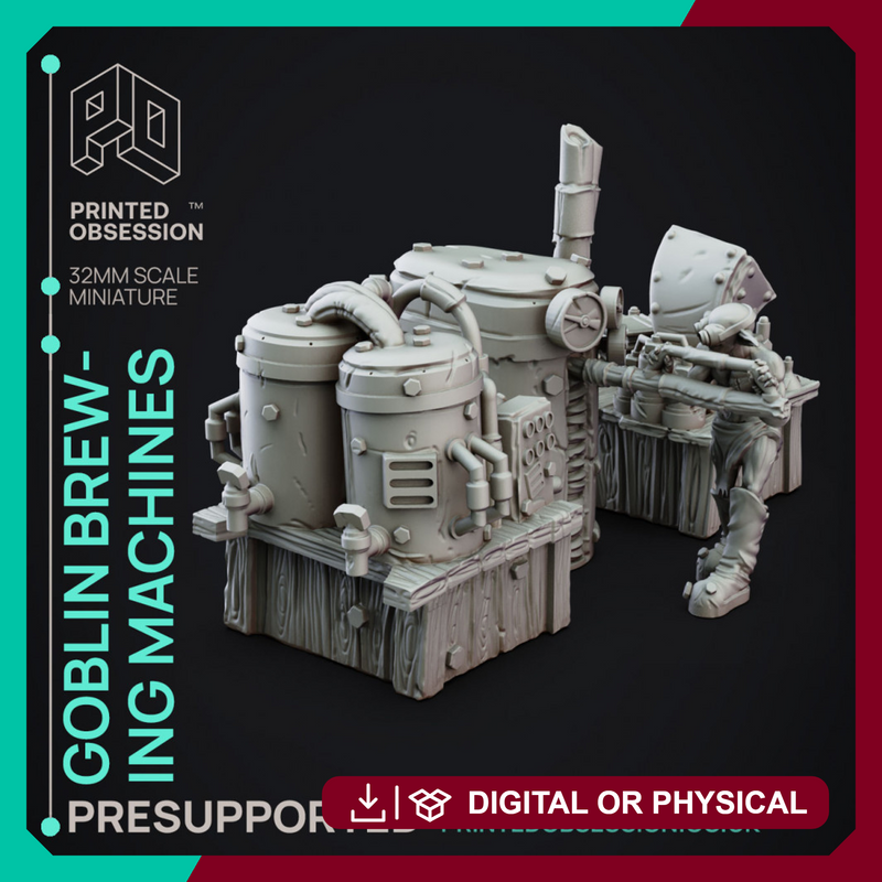 Potion Machines - Goblin Potion Makers - PRESUPPORTED - 32mm Scale