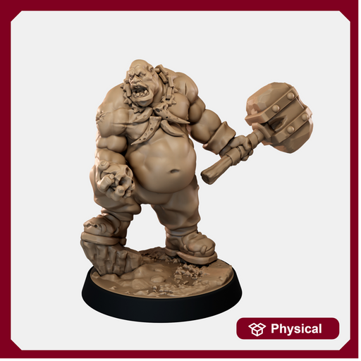 Ogre Crusher Resin Miniature - One-handed Hammer Option 3 - "The Ogre Wars" - Only-Games