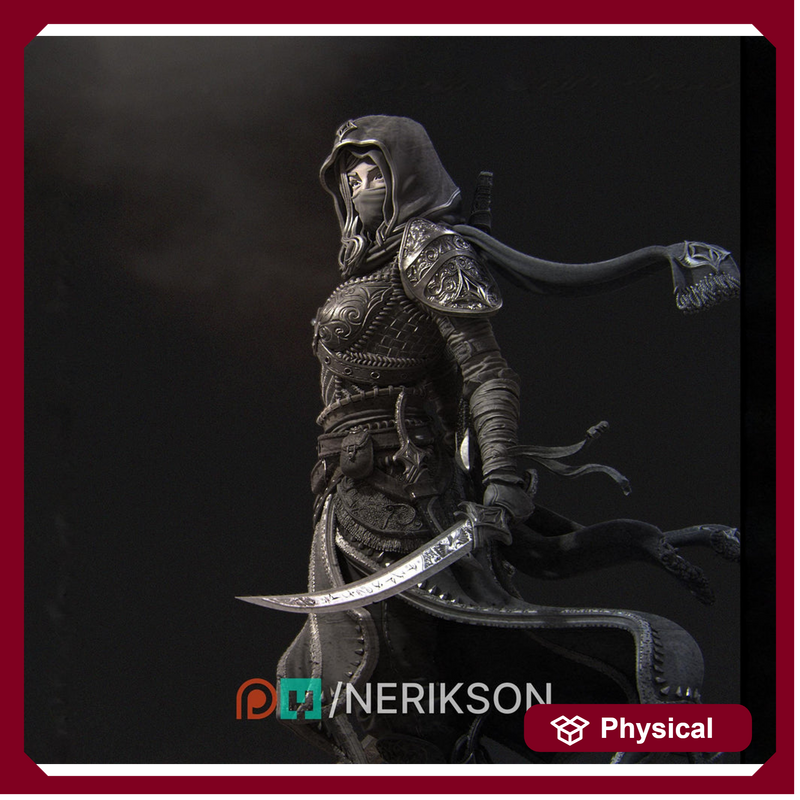 Human Female Rogue, Assassin, also No Mask PC / NPC DnD, Unpainted | 6 Sizes/Scales - Only-Games