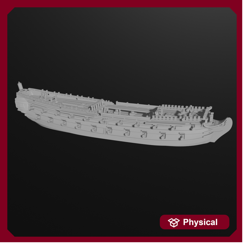British Two-Decker 5th rate HMS Serapis (44 guns), 1779-81