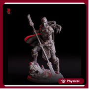 Human Female Ranger, Fighter Polearm Master PC or NPC | 28mm, 32mm, 75mm Scales | Dungeons and Dragons | Pathfinder | Flesh of Gods - Only-Games