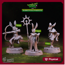 Rabbitfolk Wardens - Woodland Heroes - CastNPlay - Terrain Wargaming D&D DnD 28mm 32mm 40mm 54mm