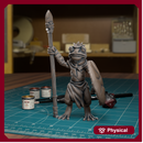 Frogfolk Spearman 08 - 32mm - DND - Pathfinder