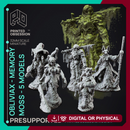 Obliviax Moss x5 - Forest Creature - PRESUPPORTED - 32mm scale