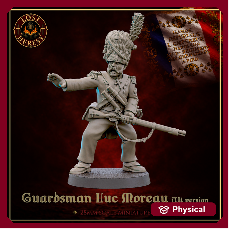 French Gothic Napoleonic Old Guard Grenadier v2