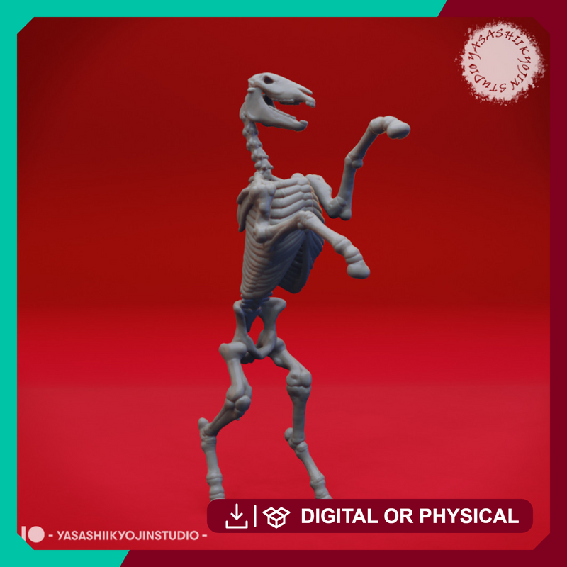 Undead Skeleton Horse - Tabletop Miniature