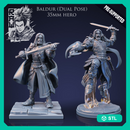 Baldur The Fighter - Idle and Action Pose - STL only