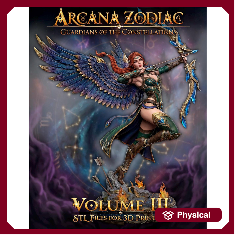 Female Sagittarius Zodiac Miniature | Celestial Archer NSFW Topless | UNPAINTED Resin DnD Pathfinder - Only-Games