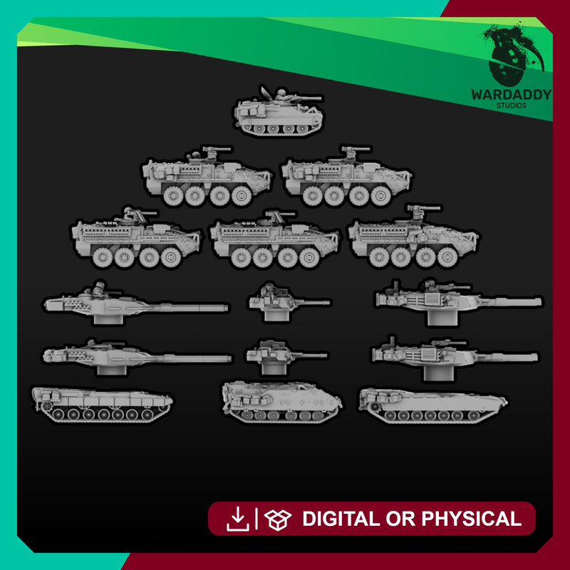 Modern NATO Armor (10mm EPIC) (Multipart)
