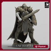 Ranger, Fighter, Sword and Shield, DnD Unpainted Miniature| 28mm, 32mm,54mm,75mm,100mm Scales | Dungeons & Dragons - Only-Games