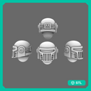 Space Knights V2 Metal Storm Style Helmets