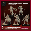 Roman Saytr Twice-Horn Enforcers - Preesupported