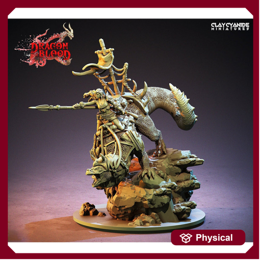 Female Pinup Beastmaster Ranger Drake Rider | 100mm tall with Base Resin Miniature | Dungeons and Dragons | DnD 5e | Figure Role Playing - Only-Games