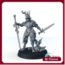 Guard with two swords, the Red Falcon infantry