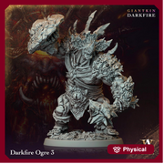 Raging Warrior Ogre, Resin Miniature | 28mm,32mm Scales (40mm, 50mm, 60mm, 75mm BASE Sizes) |  D&D 5e Against Giants | Dungeons and Dragons - Only-Games