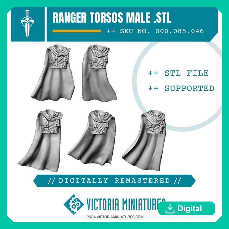 Ranger Torsos Male x5 Remastered - Only-Games