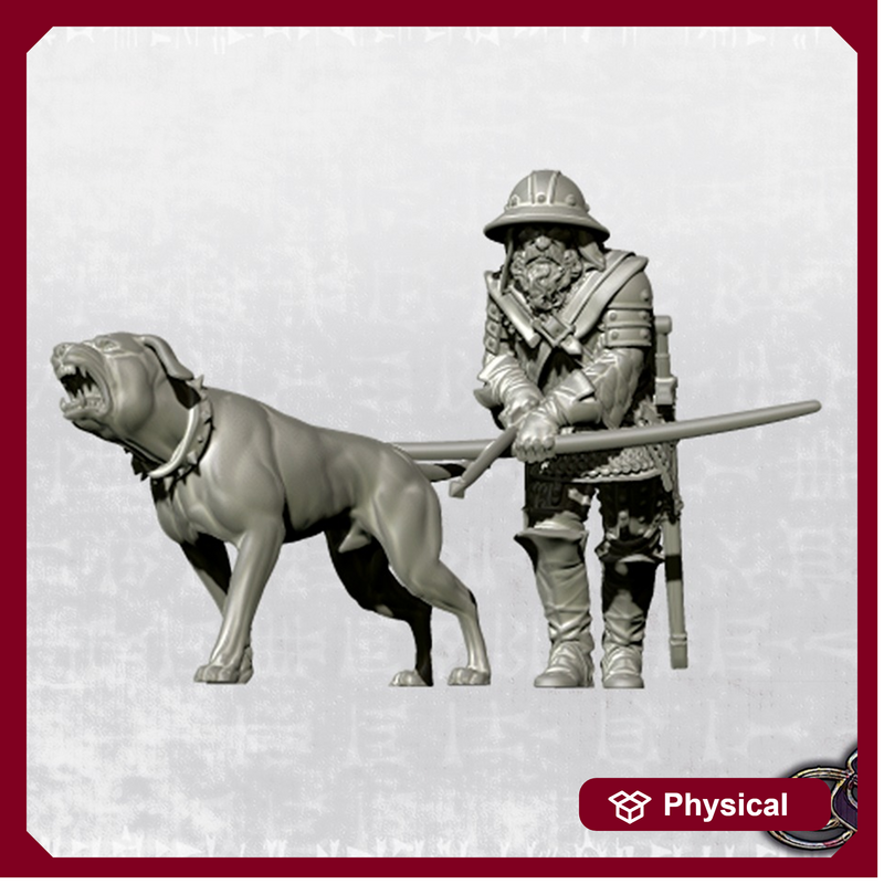English Yeoman with warhound