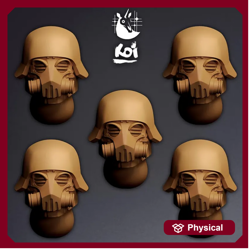 Black Lungs Brigade Type 1 - Miniature Heads