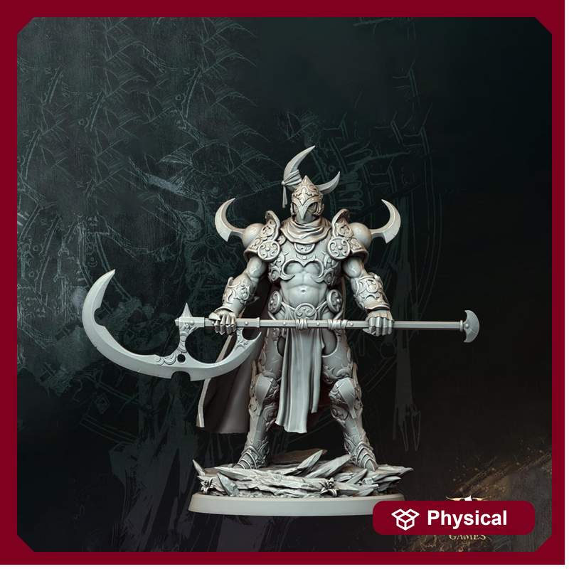 Gladiator Miniature | Polearm Fighter Arena Champion | UNPAINTED Resin - Only-Games