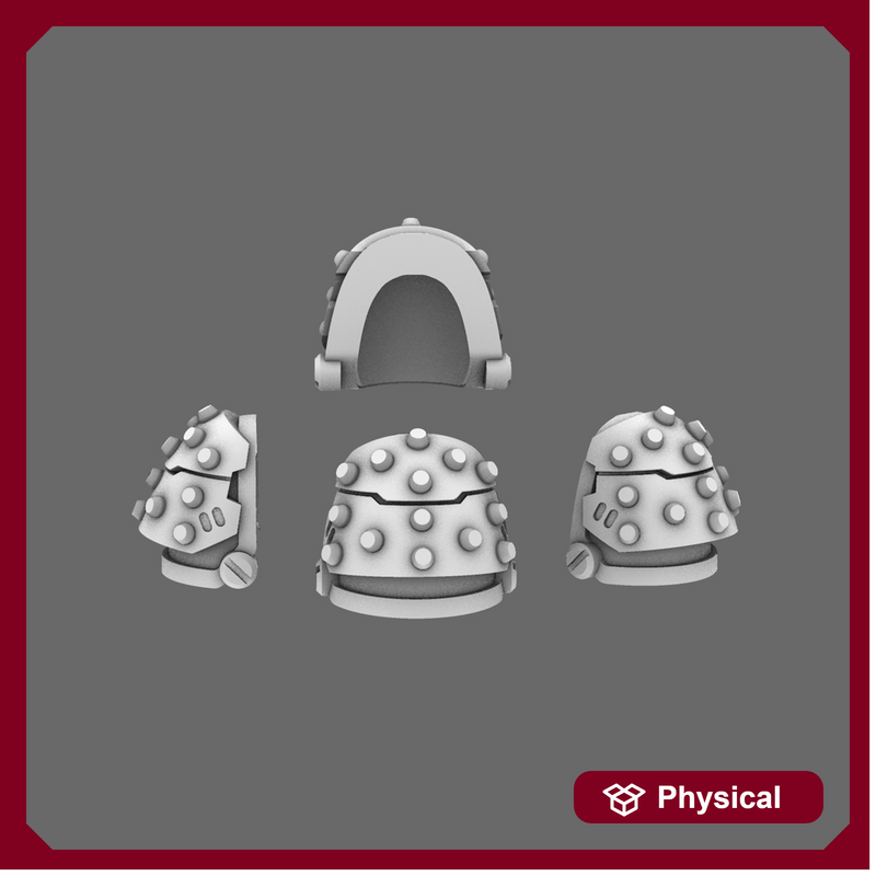 Space Knights V5 Defiance Studded Shoulder Pads Type A X 10