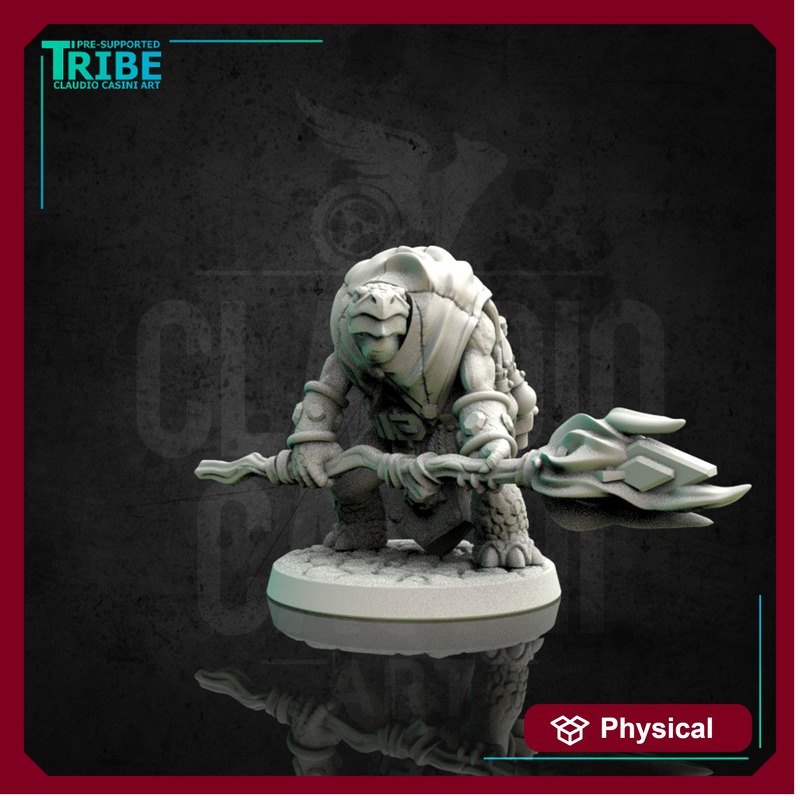 (0166) Male turtle wizard with a magic staff - Only-Games