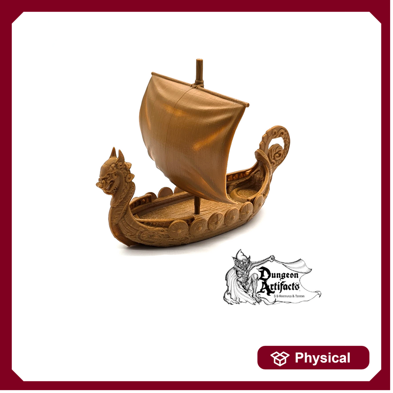 Longship - Wilds of Wintertide Wargaming Terrain D&D, DnD