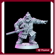Fighter Dwarf Miniatures| Dungeons and Dragons | 28mm, 32mm, 75mm Scales| Pathfinder | Resin Figure for Painting | - Only-Games