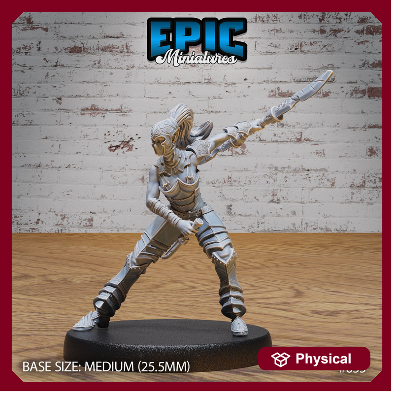 Dark Elf Gladiator Female Attack - Only-Games