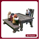Halflings with a friend (SITTING FOLKS)