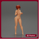 Naked girl in posing in short hair