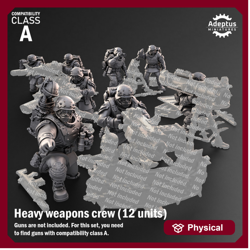 Heavy Weapons Team. The Sons of Iron. Renegades and Heretics. Compatibility class A.