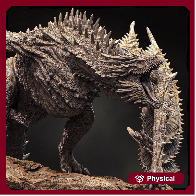 Elder Wyvern (4 sizes) D&D 5e Unpainted Miniature | 250mm Long, 280mm Wing Span | Resin Dragon Statue - Only-Games