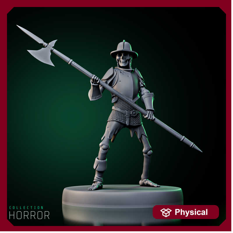 Skeleton Army Halberdier - Only-Games