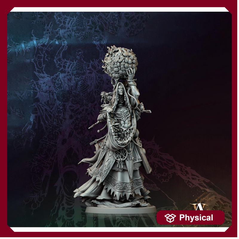Hag, Fiendish Witch, Undead Banshee, Demon Fiend | Unpainted Miniature 28mm, 32mm,54mm,75mm,100mm Scales | Dungeons & Dragons | Pathfinder | - Only-Games