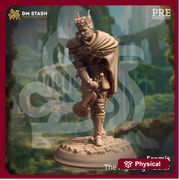 Male Bard Half Tiefling-Elf,  Eladrin Miniature | 28mm, 32mm,54mm,75mm, 100mm Scales | Dungeons and Dragons  5E | DM Stash - Only-Games
